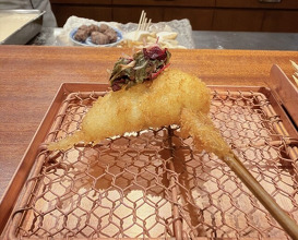 Dinner at kushikatsu daibon (串かつ だいぼん)