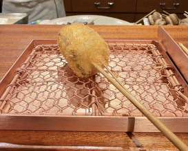 Dinner at kushikatsu daibon (串かつ だいぼん)