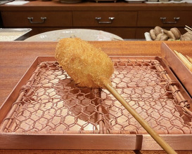 Dinner at kushikatsu daibon (串かつ だいぼん)