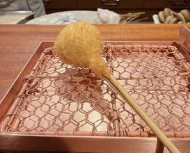 Dinner at kushikatsu daibon (串かつ だいぼん)