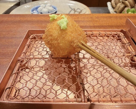 Dinner at kushikatsu daibon (串かつ だいぼん)