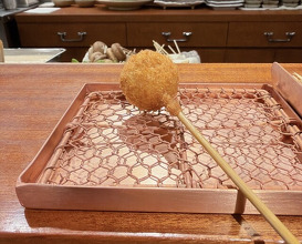 Dinner at kushikatsu daibon (串かつ だいぼん)