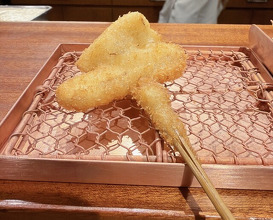 Dinner at kushikatsu daibon (串かつ だいぼん)