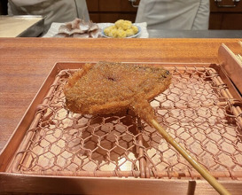 Dinner at kushikatsu daibon (串かつ だいぼん)