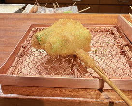 Dinner at kushikatsu daibon (串かつ だいぼん)