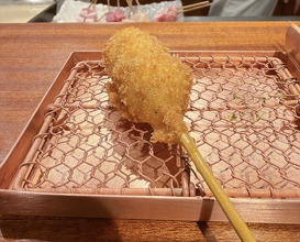 Dinner at kushikatsu daibon (串かつ だいぼん)