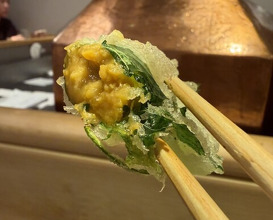 Dinner at Tempura Fukamachi (てんぷら 深町)