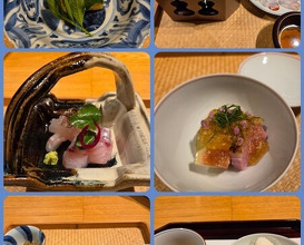 Dinner at Japanese cuisine Komatsu (日本料理こまつ)
