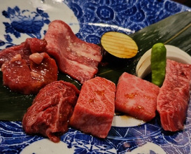 Dinner at Sumibi Yakiniku Kyuu (炭火焼肉 久)
