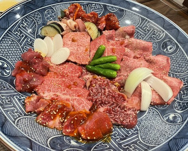 Dinner at Sumibi Yakiniku Kyuu (炭火焼肉 久)