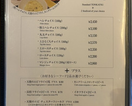 Dinner at Tonkatsu Mange (とんかつ マンジェ)