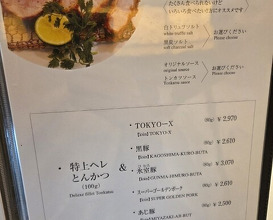 Dinner at Tonkatsu Mange (とんかつ マンジェ)