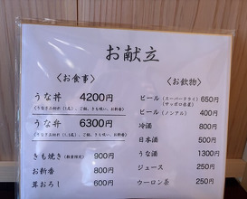 Dinner at Unagi no Matsu Ka (うなぎのまつ嘉)