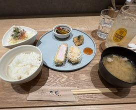 Dinner at Tonkatsu Narikura（Minami-Asagaya）