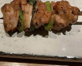 Dinner at Yakitori Omino