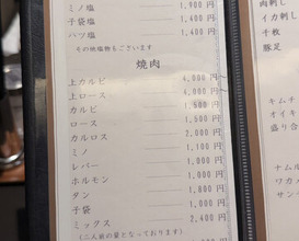 Dinner at Yakiniku Seiryuuen (焼肉 静龍苑)