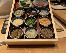 Dinner at Sushi Shizuku Shinsaibashi