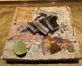 Dinner at Sushi Shizuku Shinsaibashi