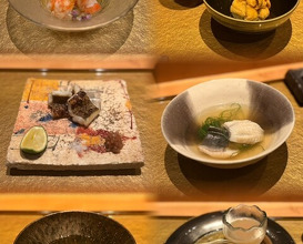Dinner at Sushi Shizuku Shinsaibashi