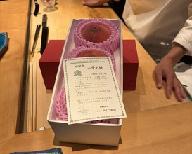 Dinner at Sushi Shizuku Shinsaibashi