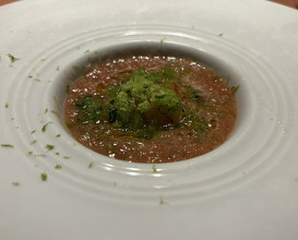 Dinner at tens. (tens.)