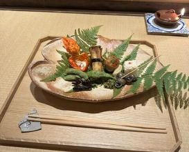 Dinner at Shorenin Monzeki Mae Tsukioka (青蓮院門跡前 月おか)
