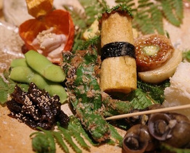 Dinner at Shorenin Monzeki Mae Tsukioka (青蓮院門跡前 月おか)