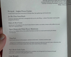 Dinner at Pangium