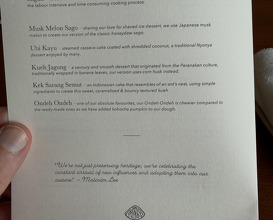 Dinner at Pangium
