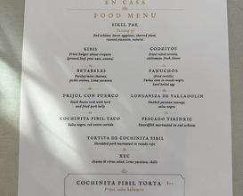 Dinner at Casa Oui Bar