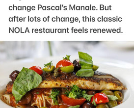 Dinner at Pascal's Manale Restaurant