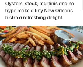 Dinner at New Orleans, Louisiana
