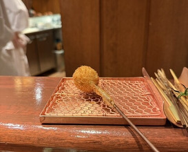 Dinner at Kushi Katsu A-bon (串かつ あーぼん)