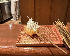 Dinner at Kushi Katsu A-bon (串かつ あーぼん)