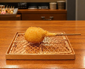 Dinner at kushikatsu daibon (串かつ だいぼん)