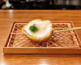 Dinner at kushikatsu daibon (串かつ だいぼん)