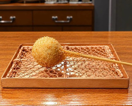 Dinner at kushikatsu daibon (串かつ だいぼん)