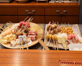 Dinner at kushikatsu daibon (串かつ だいぼん)