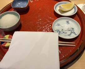 Dinner at Tempura Fukamachi (てんぷら 深町)