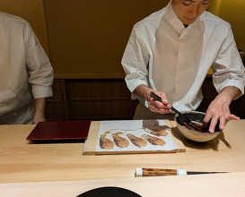 Dinner at Kurumasushi