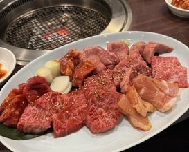 Dinner at Sumibi Yakiniku Kyuu (炭火焼肉 久)