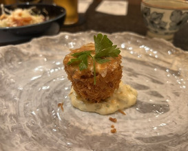Dinner at Tonkatsu Mange (とんかつ マンジェ)