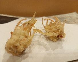 Dinner at Akita Tempura Mikawa (秋田 てんぷら みかわ)