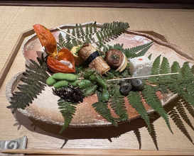 Dinner at Shorenin Monzeki Mae Tsukioka (青蓮院門跡前 月おか)