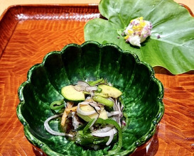 Dinner at Shorenin Monzeki Mae Tsukioka (青蓮院門跡前 月おか)