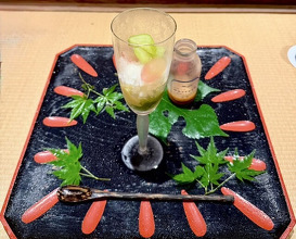 Dinner at Shorenin Monzeki Mae Tsukioka (青蓮院門跡前 月おか)